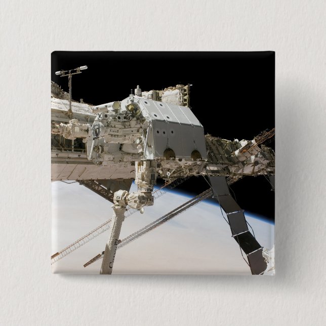 The Canadian-built Dextre robotic system 15 Cm Square Badge (Front)