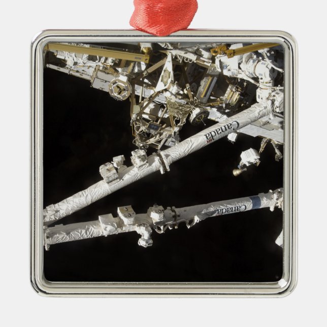 The Canadian-built space station Metal Ornament (Front)