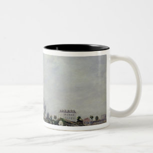 The Canal de l'Ourcq near Pantin, 1871 Two-Tone Coffee Mug