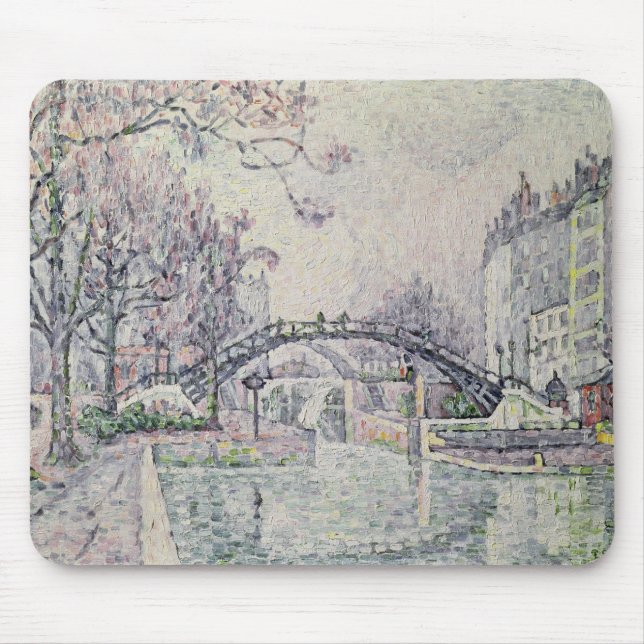 The Canal Saint-Martin, 1933 Mouse Pad (Front)