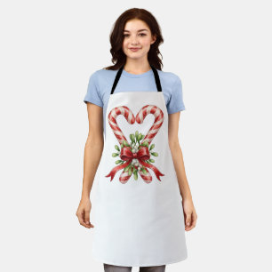The Candy Cane Heart Apron