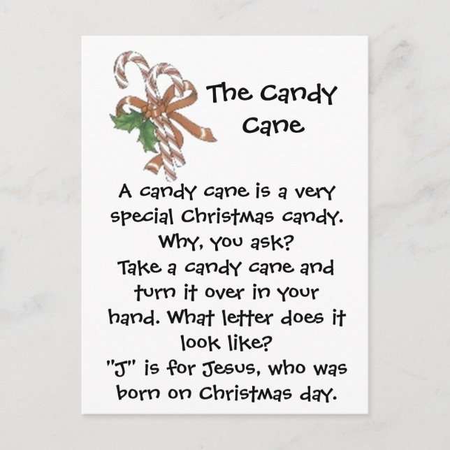 The Candy Cane postcard (Front)