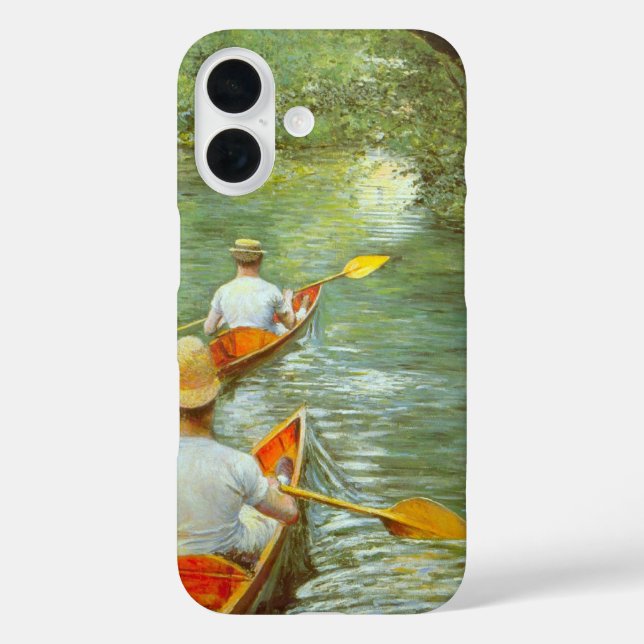 The Canoes, Perissoires by Gustave Caillebotte Case-Mate iPhone Case (Back)
