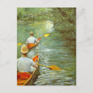 The Canoes, Perissoires by Gustave Caillebotte Postcard