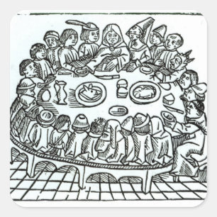 The Canterbury Pilgrims Square Sticker
