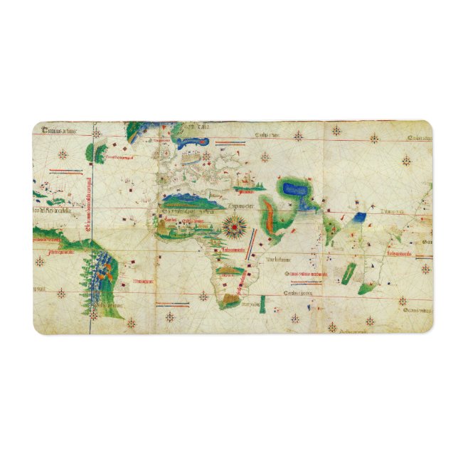 The Cantino Planisphere World Map (1502) (Front)