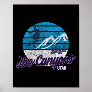 The Canyons Utah Usa Ski Resort Snowboarding 1 Poster
