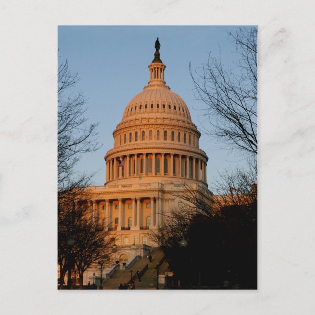 The Capital Dome at Sunset Postcard (Front)