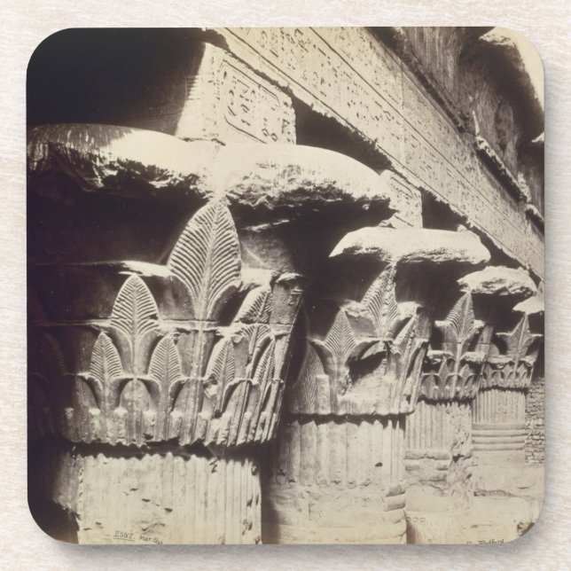 The Capitals of the Portico, Temple of Khnum, Esna Coaster (Front)