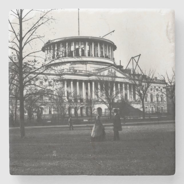 The Capitol Building in Washington D.C. Stone Coaster (Front)