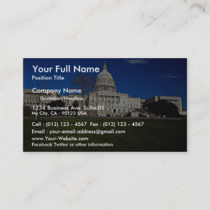 The Capitol building, Washington, D.C., USA Business Card