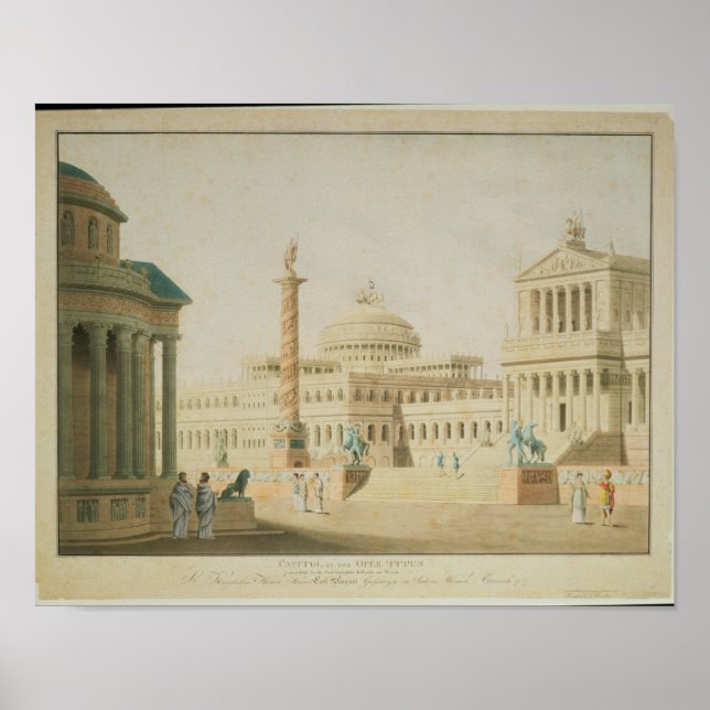 The Capitol, set design for 'Titus' Poster (Front)