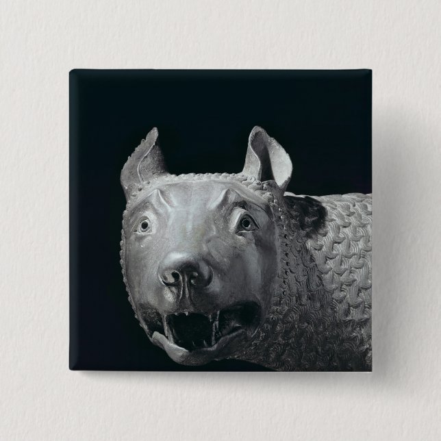 The Capitoline She-Wolf 15 Cm Square Badge (Front)