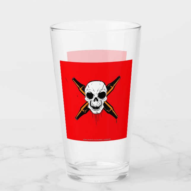 The Capn's Pennant Beer Glass (Front)