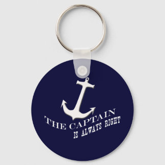 the captain is always right key ring