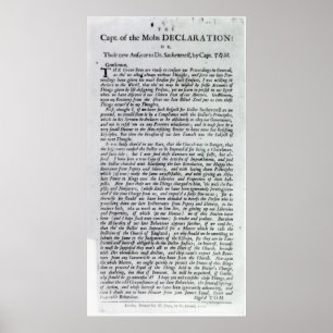 The Captain of the Mobs Declaration Poster