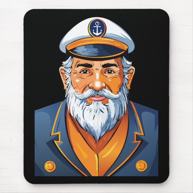 The captain of the ship mouse pad (Front)