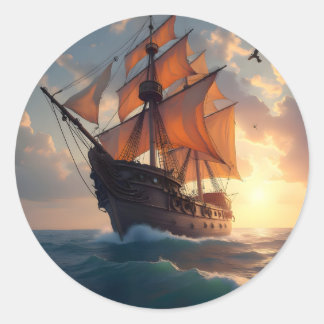 The Captain's Pride - Classic Round Sticker