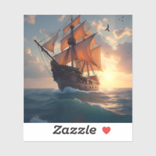 The Captain's Pride – Maritime Ship Art Square