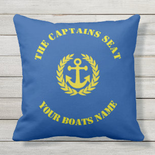 The captains seat boats anchor design cushion