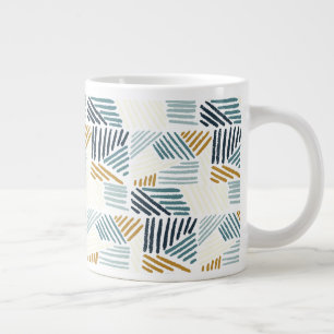 The Captivating Pattern of Organic Elements Large Coffee Mug
