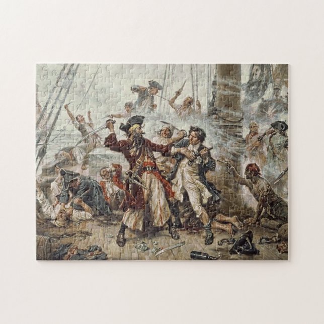 The Capture of Blackbeard The Pirate Puzzle (Horizontal)