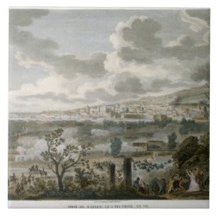 The Capture of Naples, 2 Pluviose, Year 7 (23 Janu Ceramic Tile