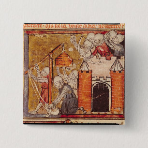 The Capture of Rouen, Grandes Chroniques de 15 Cm Square Badge