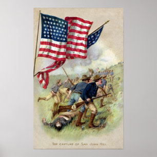 The Capture of San Juan Hill Poster
