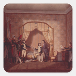 The captured flags of Montenetto and Cossaria Square Sticker