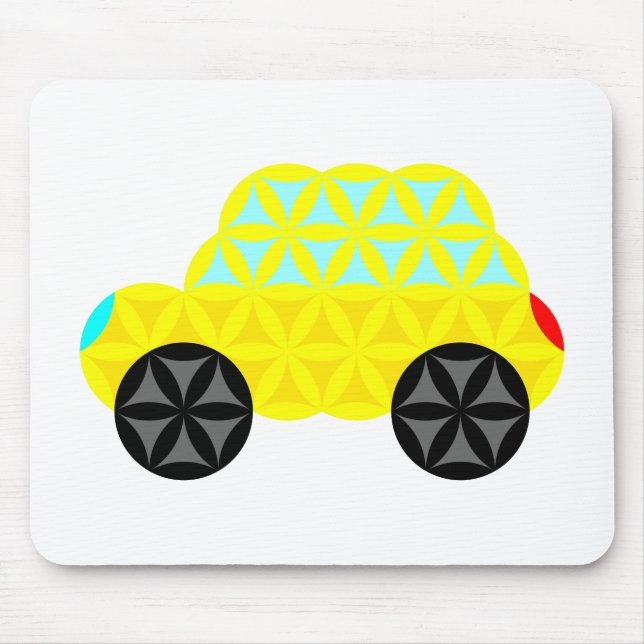 The Car Of Life - Sacred Shapes A1. Mouse Pad (Front)