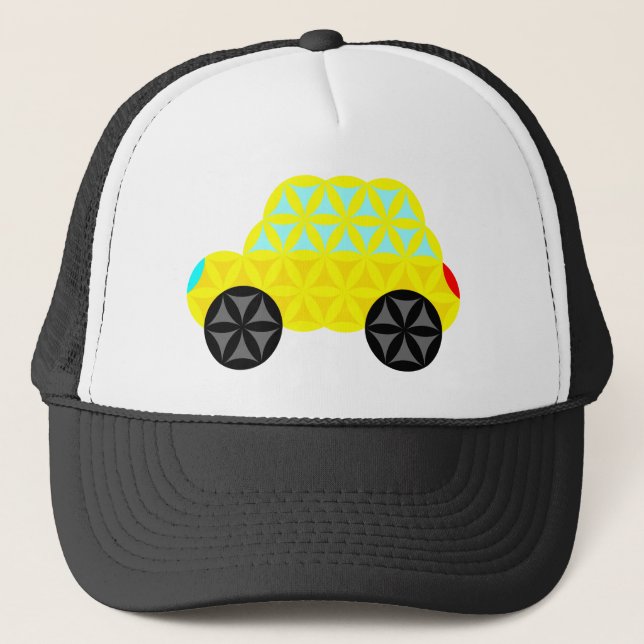 The Car Of Life - Sacred Shapes A1. Trucker Hat (Front)