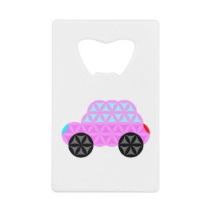 The Car Of Life - Sacred Shapes A3.Pink.