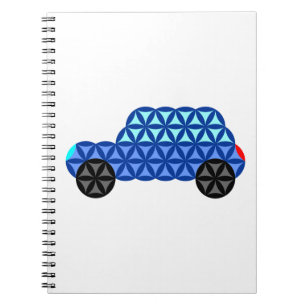 The Car Of Life - Sacred Shapes B1,Blue. Notebook