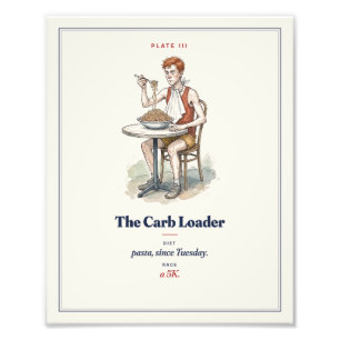 The Carb Loader Funny Running Field Guide Photo Print