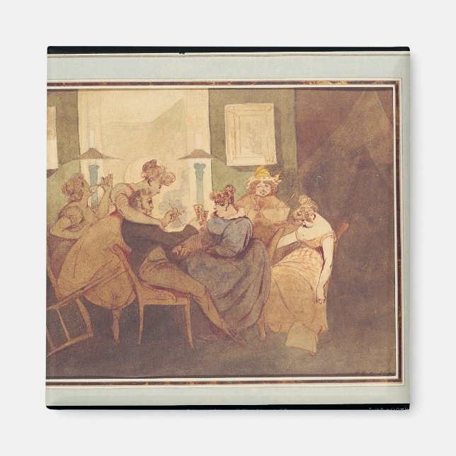 The Card Game, after 1830 Magnet (Front)