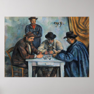 The Card Players by Paul Cezanne Poster