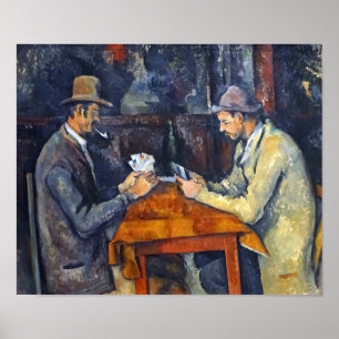 The Card Players, Cezanne Poster