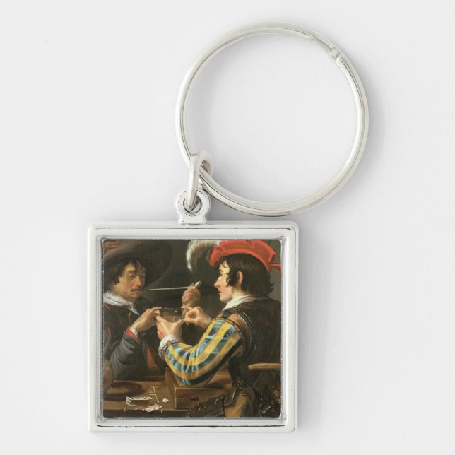 The Card Players Key Ring (Front)