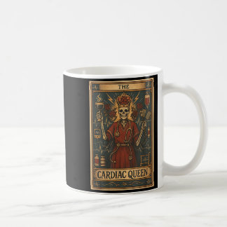 The cardiac queen tarot card skeleton cardiology coffee mug