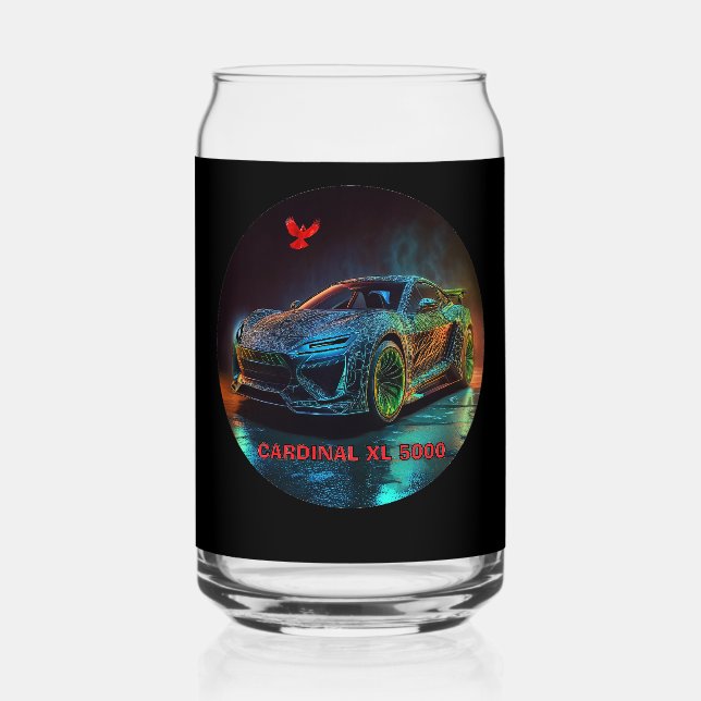 The Cardinal XL5000 Elite Sports Car Can Glass (Back)