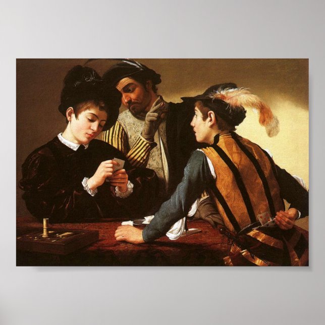 The Cardshapers, Caravaggio Poster (Front)