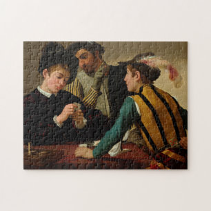 The Cardsharps, 1595 by Caravaggio Jigsaw Puzzle