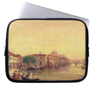The Careenage, Bridgetown, Barbados, c.1848 Laptop Sleeve