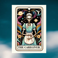The Caregiver Tarot Card Mother's Day Skeleton