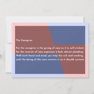 The Caregiver Thank You Card