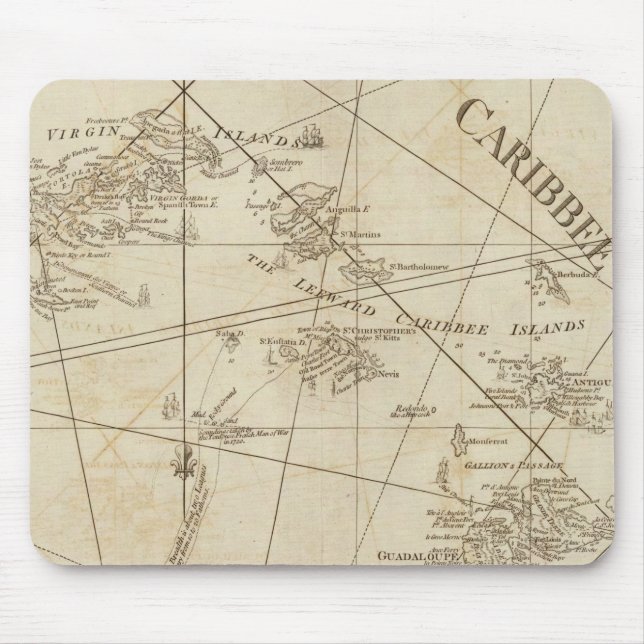The Caribbean Islands, the Virgin Islands Mouse Pad (Front)