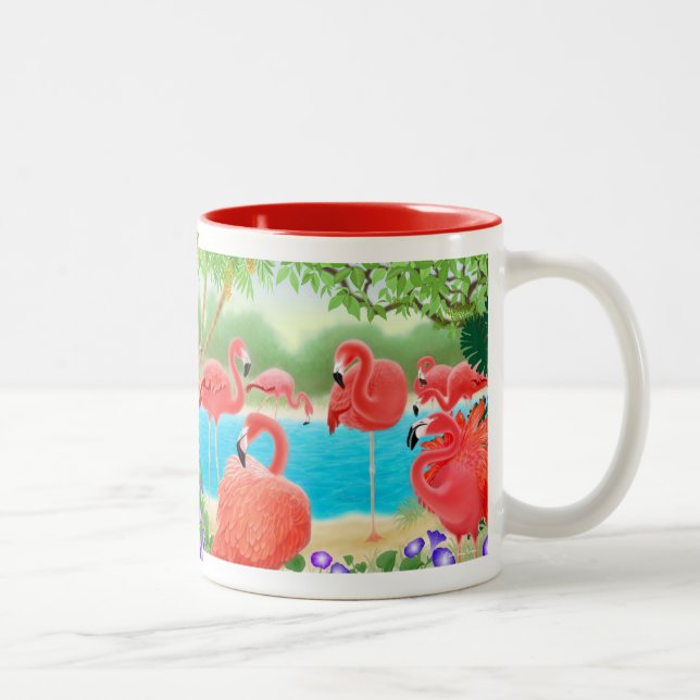 The Caribbean Pink Flamingo Mug (Right)