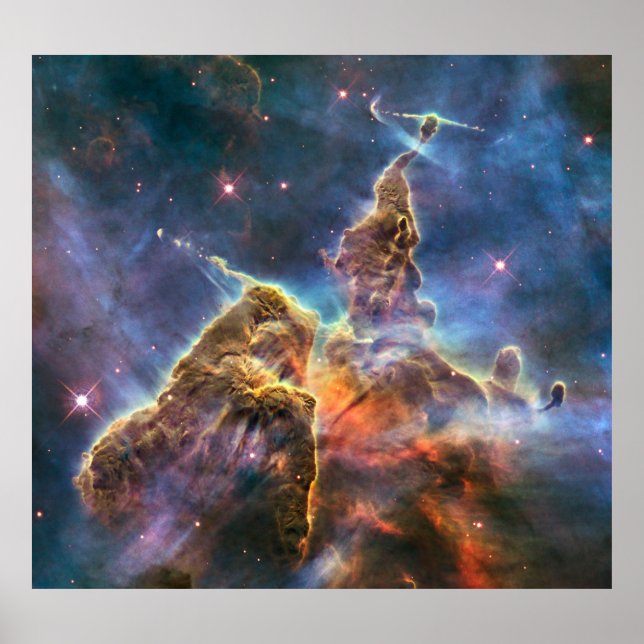 The Carina Nebula "Mystic Mountain" Poster (Front)