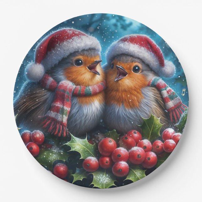 The Carol Singers Paper Plate (Front)